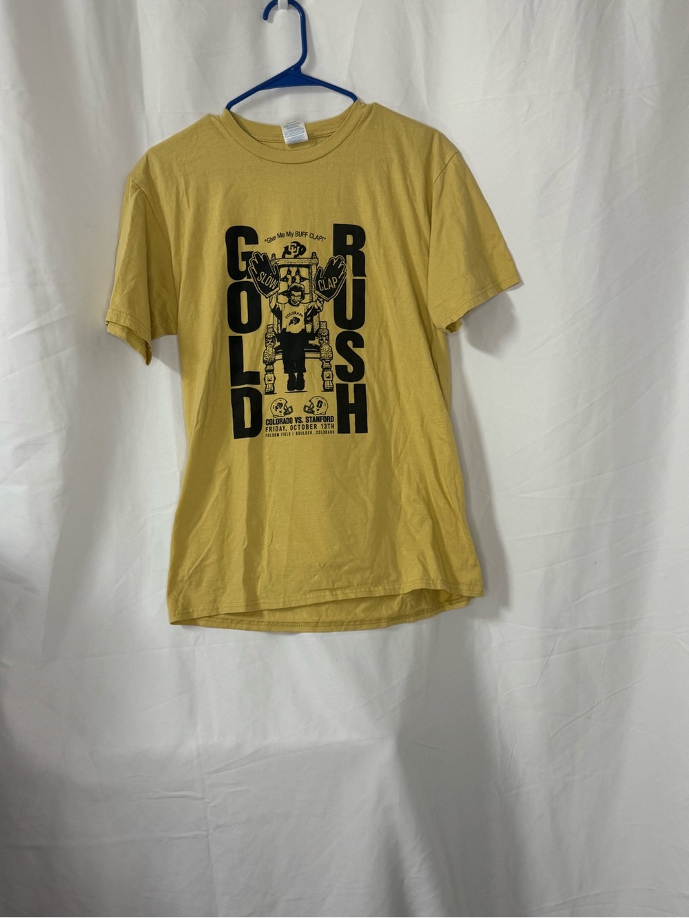 Gold Rush Graphic Tee - Yellow with Black Print